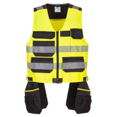 Gilet à outils haute visibilité PW3 classe 1 Jaune/noir – Portwest PW308