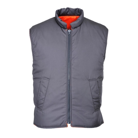 Gilet de froid réversible haute visibilité classe 2 Orange – Portwest RT44