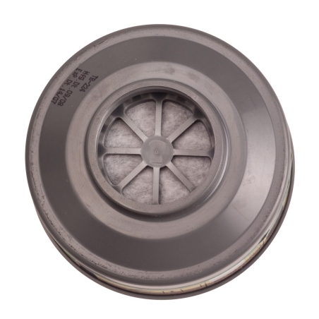 Filtre à gaz ABEK1 raccord filetage spécial pour demi-masque Gris – Portwest P920, boîte de 4 filtres
