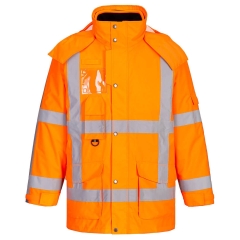 Parka 3 en 1 haute visibilité classe 3 imperméable Orange – Portwest R461