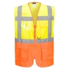 Gilet haute visibilité multipoches classe 2 Jaune/orange – Portwest S376