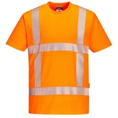 T-shirt haute visibilité bandes segmentées classe 2 Orange – Portwest R413