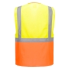Gilet haute visibilité multipoches classe 2 Jaune/orange – Portwest S376