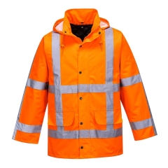 Parka haute visibilité Traffic RWS classe 3 imperméable Orange – Portwest R460