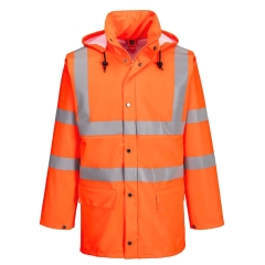 Veste haute visibilité imperméable non doublée classe 3 Orange – Portwest RT50