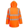 Veste haute visibilité imperméable non doublée classe 3 Orange – Portwest RT50