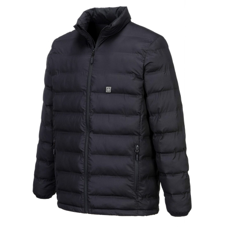 Veste chauffante matelassée panneaux carbone 3 niveaux Noir – Portwest S547