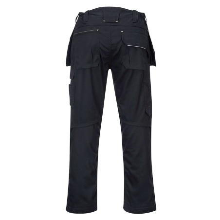 Pantalon de travail coton holster multipoches PW3 Noir – Portwest PW347