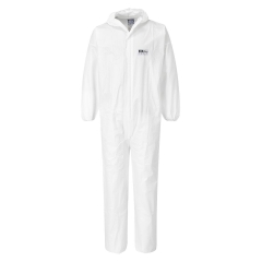 Combinaison de protection chimique BizTex Microcool Type 5/6 Blanc – Portwest ST50, paquet de 50