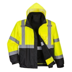 Blouson haute visibilité 3 en 1 imperméable classe 3 Jaune/noir – Portwest S365