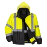 Blouson haute visibilité 3 en 1 imperméable classe 3 Jaune/noir – Portwest S365