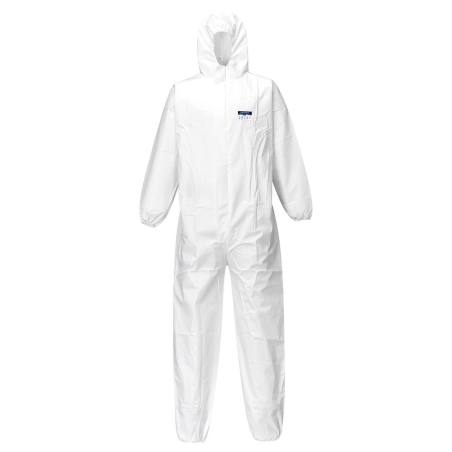 Combinaison de protection chimique BizTex Microcool Type 5/6 Blanc – Portwest ST50, paquet de 50