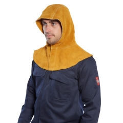 Cagoule de soudage en cuir vachette fendu Bronze – Portwest SW33