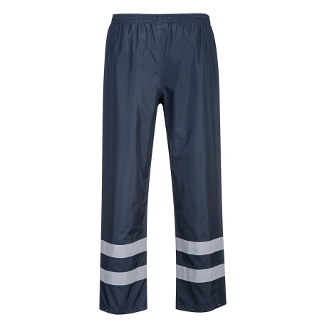 Pantalon de pluie étanche haute visibilité bandes réfléchissantes Marine – Portwest S481