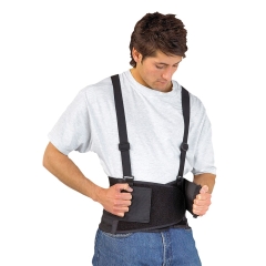 Ceinture lombaire de maintien réglable large 21 cm Noir – Portwest PW80