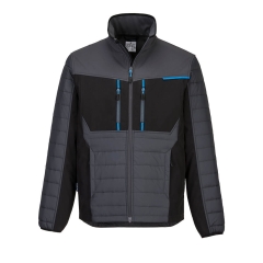 Veste bi-matière matelassée Insulatex et Softshell WX3 Gris métal – Portwest T752