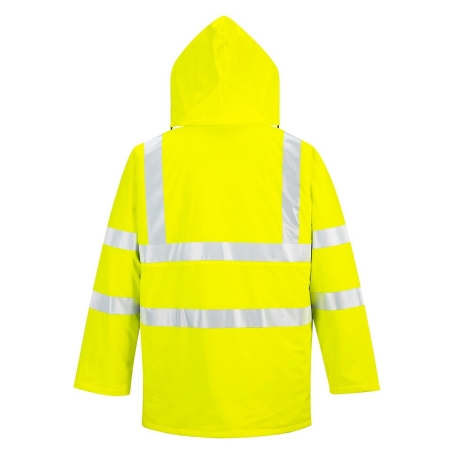 Veste de pluie haute visibilité matelassée classe 3 Jaune – Portwest S490