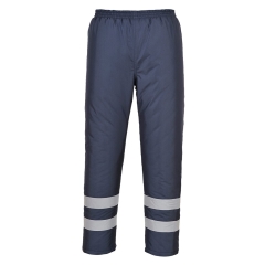 Pantalon imperméable doublé haute visibilité bandes réfléchissantes Marine – Portwest S482