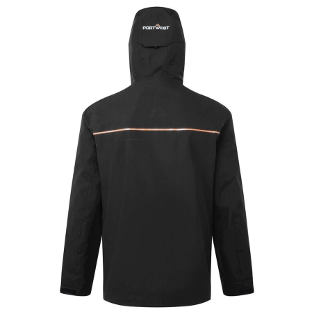 Veste de pluie imperméable respirante zips de ventilation Noir – Portwest S385