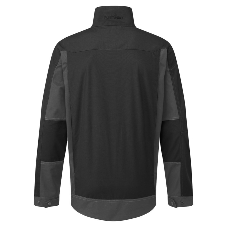 Veste de travail lavage industriel polycoton stretch Noir – Portwest T745