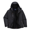 Parka 3-en-1 imperméable coupe-vent avec doublure polaire amovible Noir – Portwest S553