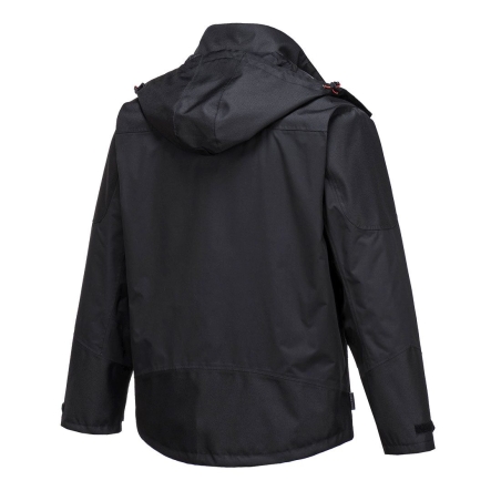 Parka 3-en-1 imperméable coupe-vent avec doublure polaire amovible Noir – Portwest S553
