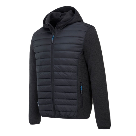 Veste bi-matière matelassée isolation thermique Insulatex Gris marl – Portwest T832