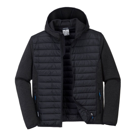 Veste bi-matière matelassée isolation thermique Insulatex Gris marl – Portwest T832