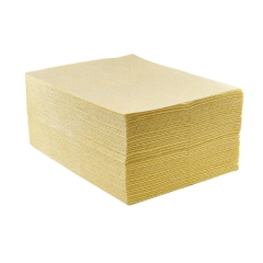 Tapis absorbant chimique haute résistance Jaune – Portwest SM80, boîte de 100 tapis