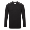 T-shirt bicolore manches longues 100% coton Noir/gris – Portwest W1664