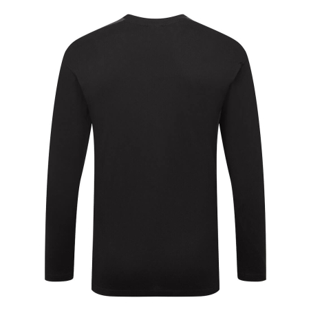 T-shirt bicolore manches longues 100% coton Noir/gris – Portwest W1664