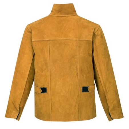 Veste de soudeur en cuir de vachette fendu coutures aramide Bronze – Portwest SW34