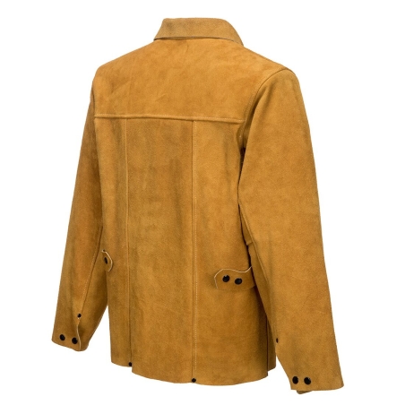 Veste de soudeur en cuir de vachette fendu coutures aramide Bronze – Portwest SW34