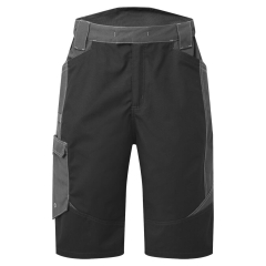 Short de travail résistant lavage industriel multipoches Noir – Portwest T748