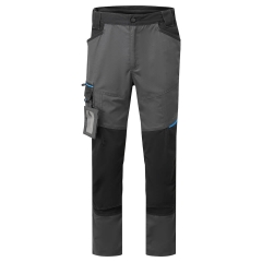 Pantalon de travail WX3 coupe slim multipoches canvas Gris métal – Portwest T718