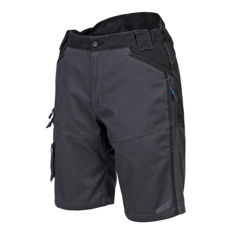 Bermuda de travail poly-coton extensible multipoches Gris métal – Portwest T710