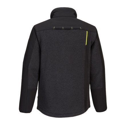 Veste softshell éco hybride 2 couches micro-polaire coupe-vent Noir – Portwest T753