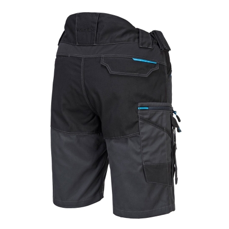 Bermuda de travail poly-coton extensible multipoches Gris métal – Portwest T710