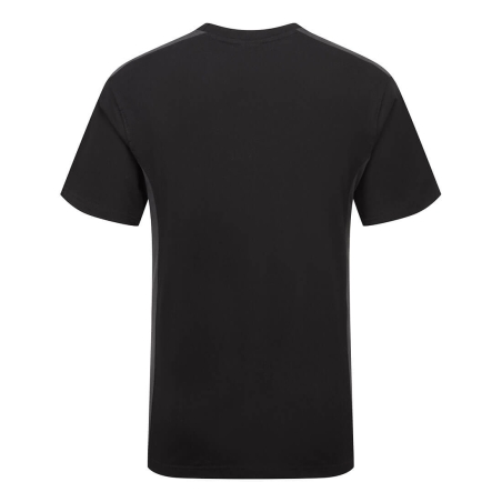 T-shirt bicolore 100 % coton manches courtes Noir/gris – Portwest W1660