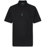 Polo de travail poly-coton bande rétroréfléchissante Noir – Portwest T720