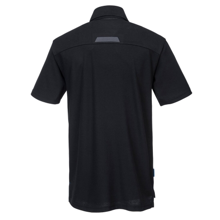 Polo de travail poly-coton bande rétroréfléchissante Noir – Portwest T720