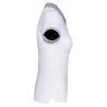 Polo piqué bicolore femme K259 – coloris White / Oxford Grey – 100 % coton piqué pré-rétréci, grammage ~180 g/m²