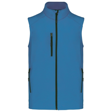 Bodywarmer softshell homme bleu aqua