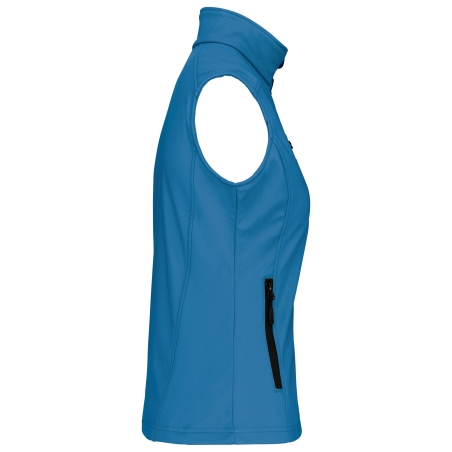 Bodywarmer Softshell Femme Aqua Blue K404 – Personnalisable | Label Blouse