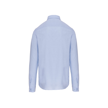 Chemise Oxford lavée manches longues K516 – coloris Oxford Blue – 100 % coton