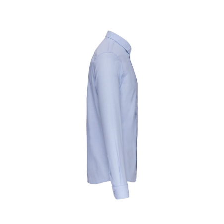 Chemise Oxford lavée manches longues K516 – coloris Oxford Blue – 100 % coton