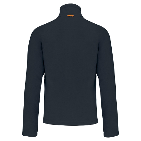 Veste micropolaire zippée manches raglan homme K917 – coloris Navy – 100 % polyester antiboulochage 350 g/m²