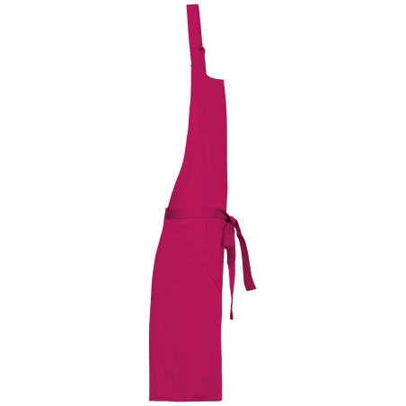Tablier a bavette Fushia 100 % coton