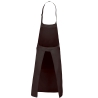 Tablier de travail coloris Chocolat a bavette