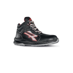 Chaussures de sécurité montantes U-Power Boston S3 SRC ESD Noir et Rouge